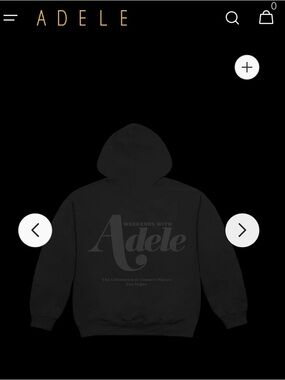 Like New Black 'Weekends with Adele' Pullover Hoodie size L